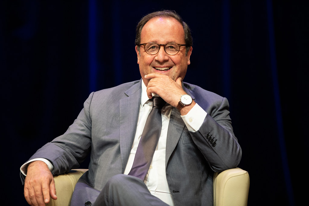 François Hollande lors d’une conférence à l’École polytechnique en septembre 2019